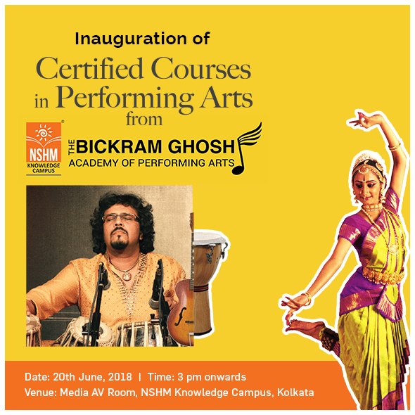 NSHM  collaborates with Bikram Ghosh Academy of Performing Arts to offer Joint Courses in Performing Arts