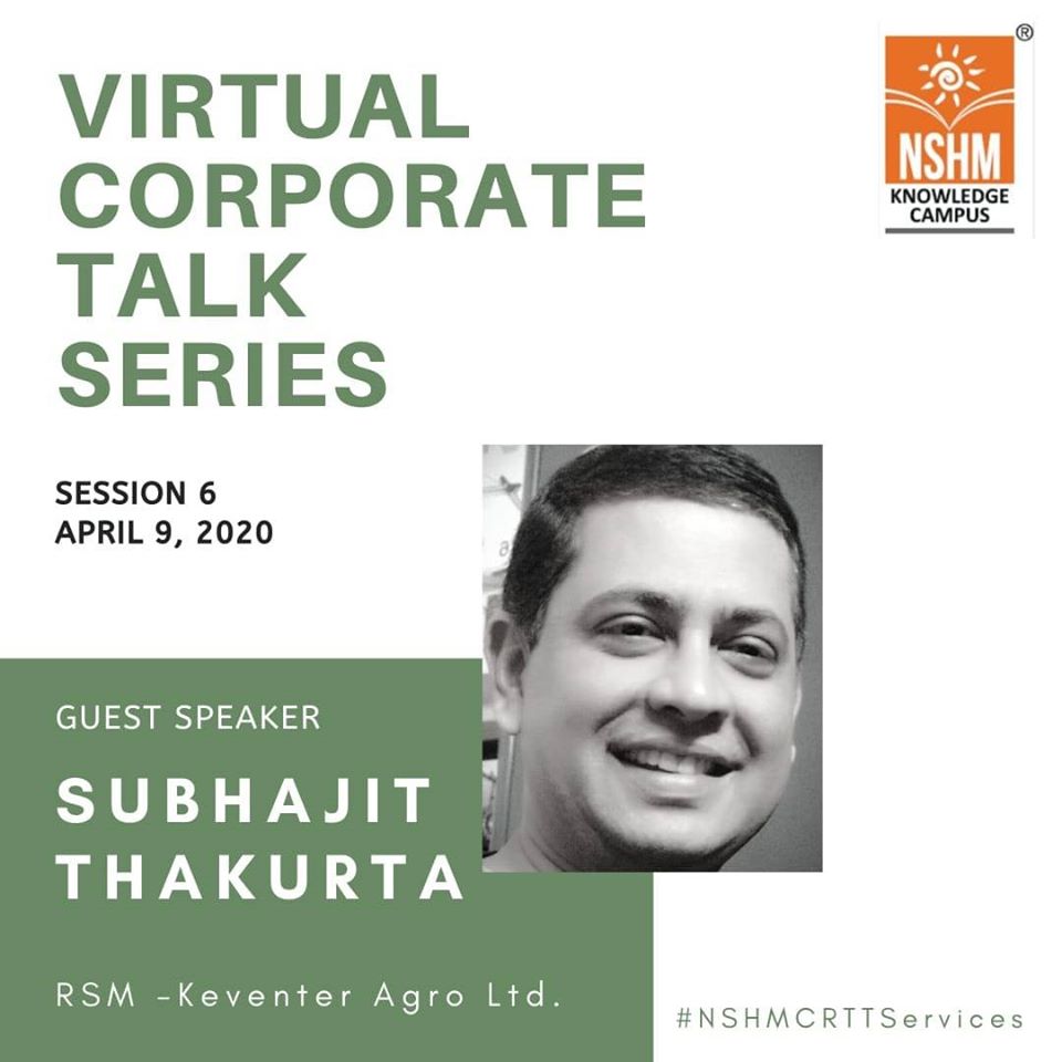 Virtual Corporate Talk Series : Guest Speaker – Subhajit Thakurta