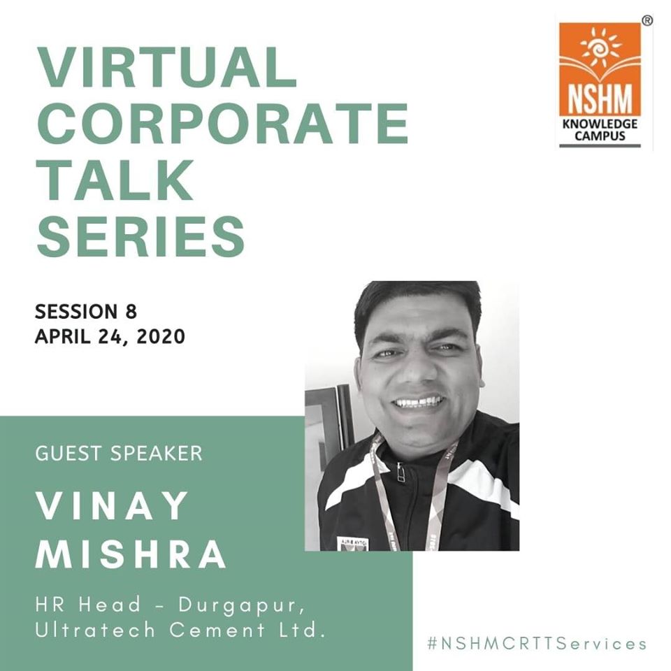 Virtual Corporate Talk Series : Guest Speaker – Vinay Mishra