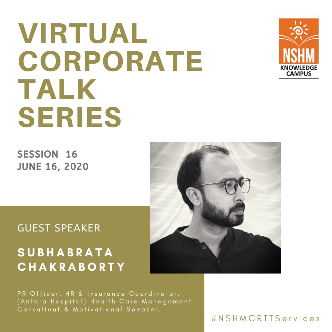Virtual Corporate Talk Series : Guest Speaker – Subhabrata Chakraborty