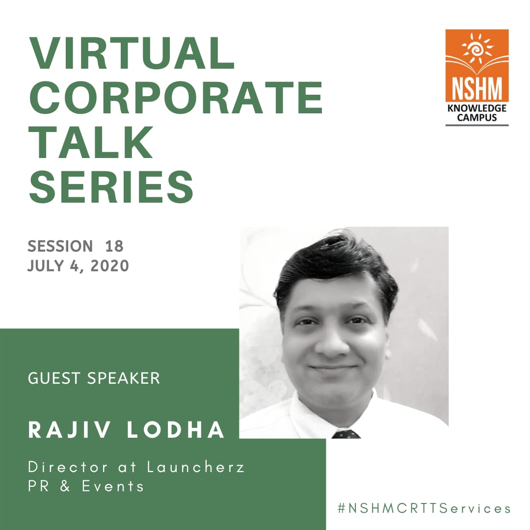 Virtual Corporate Talk Series : Guest Speaker – Rajiv Lodha