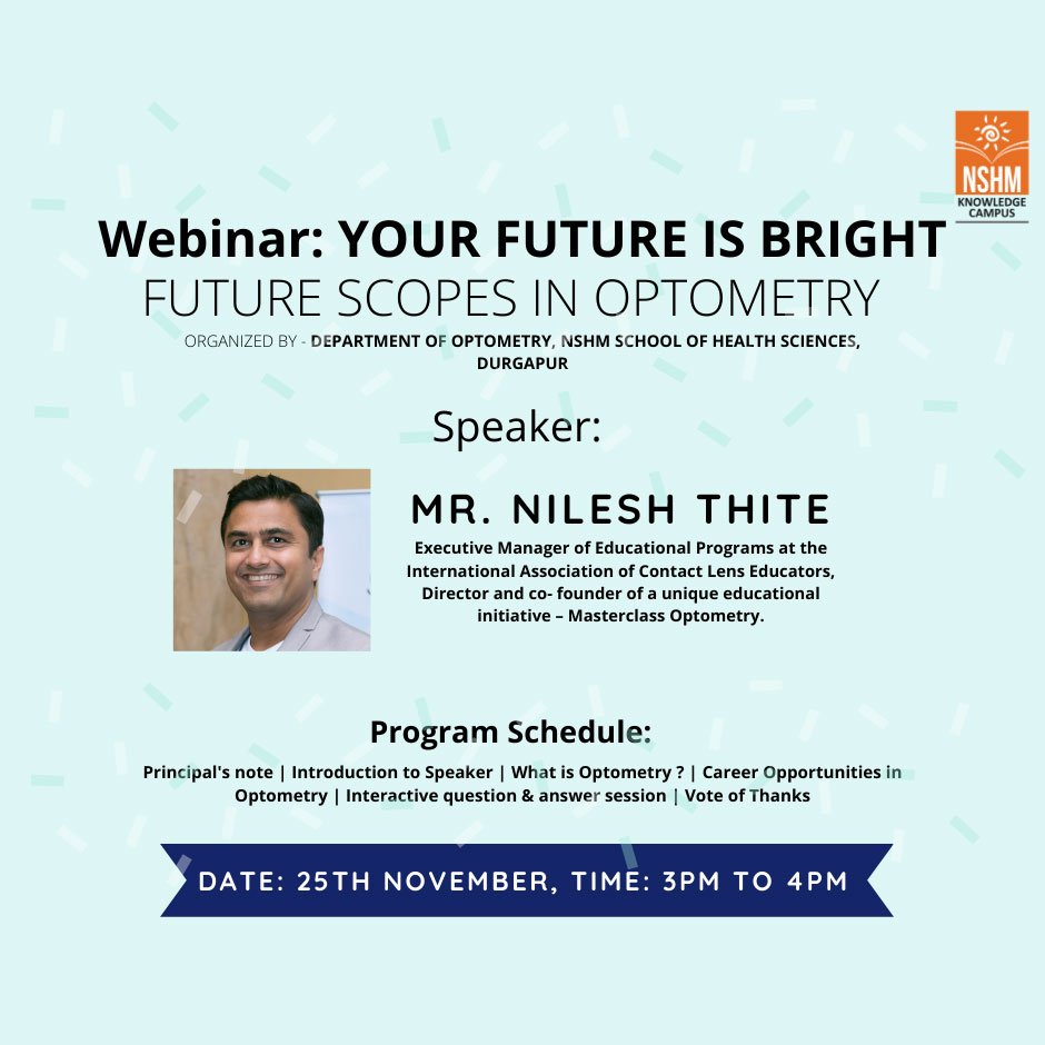 Webinar: Future Scopes in Optometry