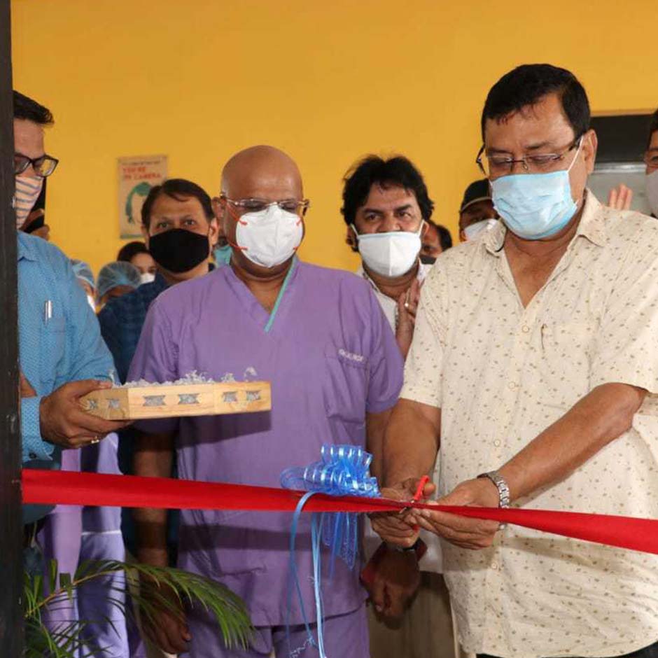Inauguration Of Vaccination Center At NSHM Knowledge Campus
