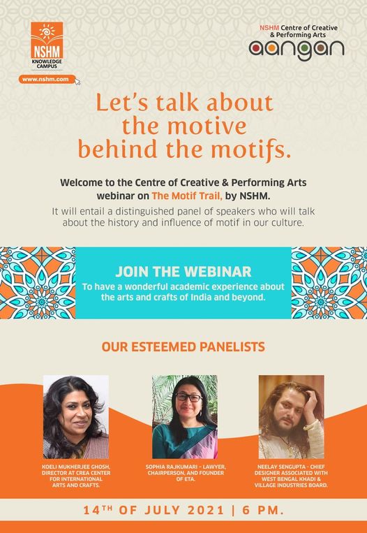 NSHM Centre of Creative & Performing Arts organised an exciting & engaging webinar on The Motif Trail.