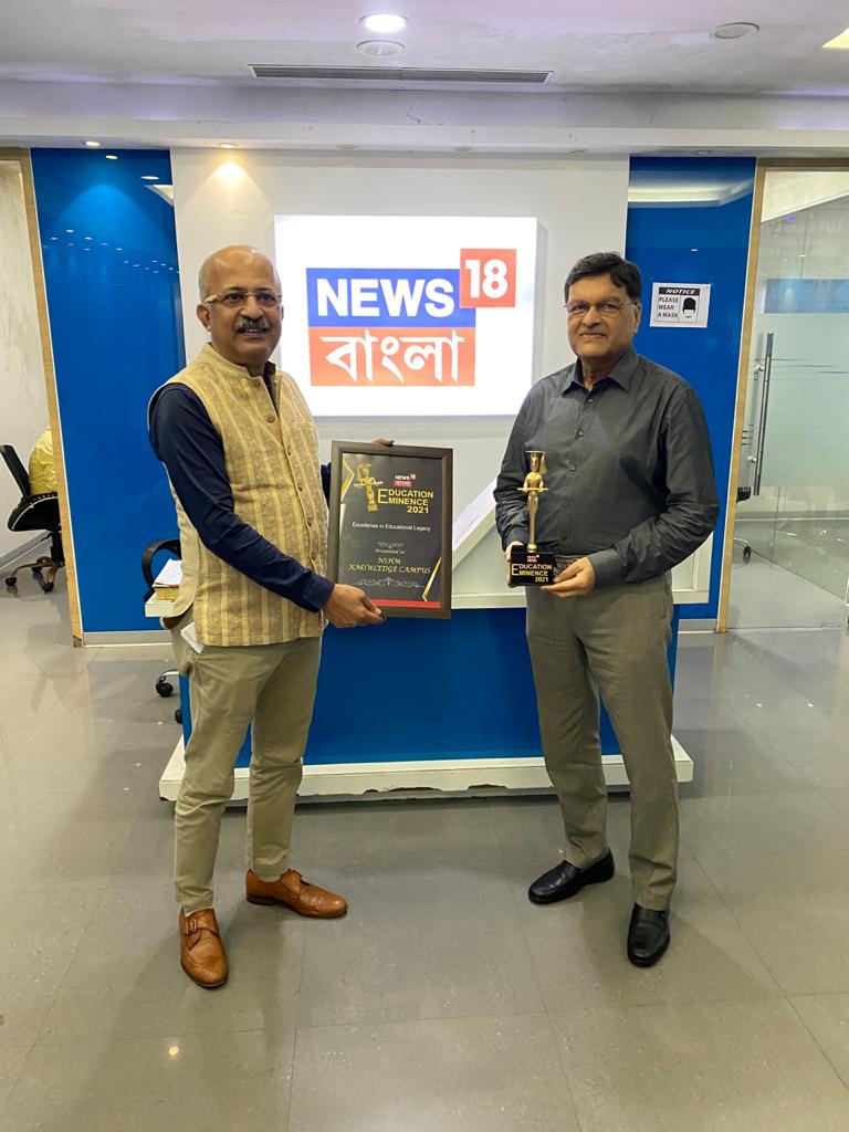 NSHM Knowledge Campus was honoured with the award for “Excellence in Education Legacy” in Education Eminence 2021