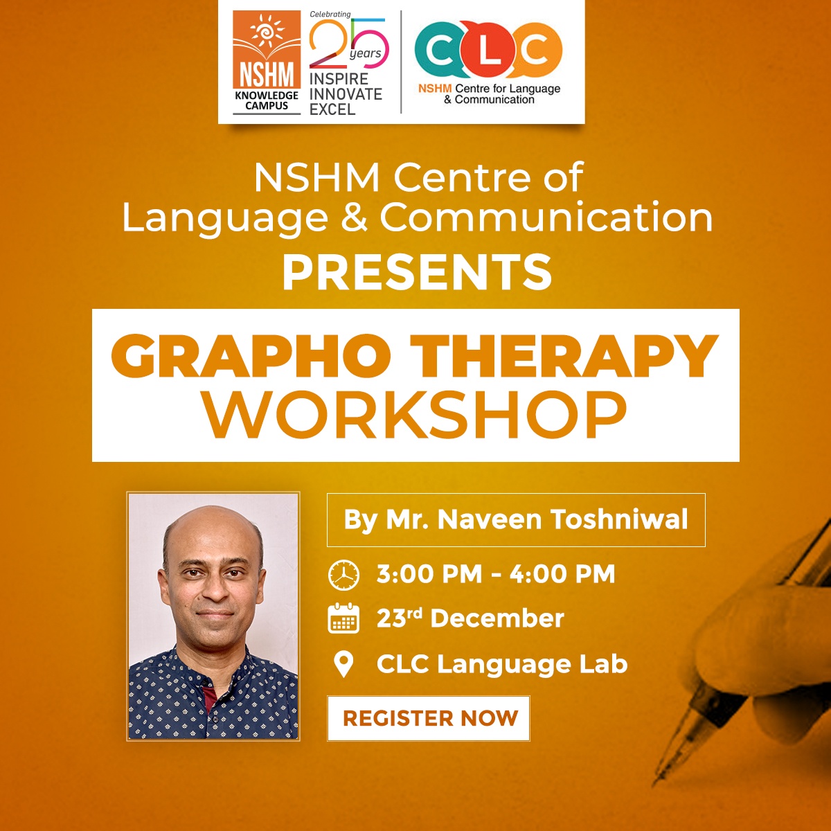 Graphology Workshop by Mr. Naveen Toshniwal