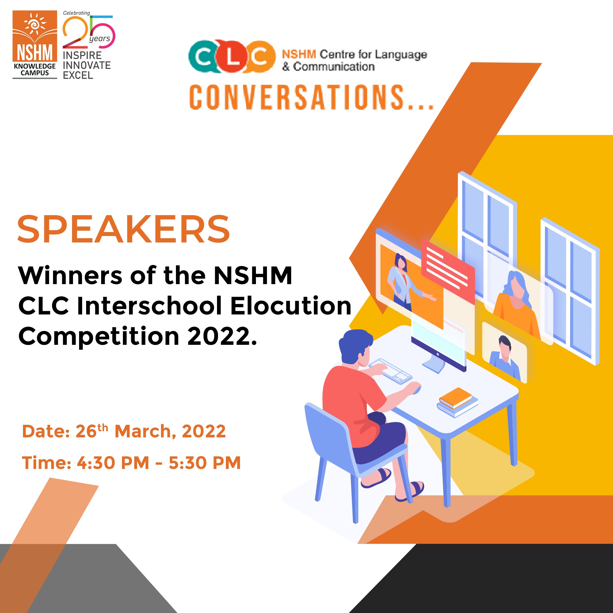 CLC inter-school Elocution Competition 26th march 2022