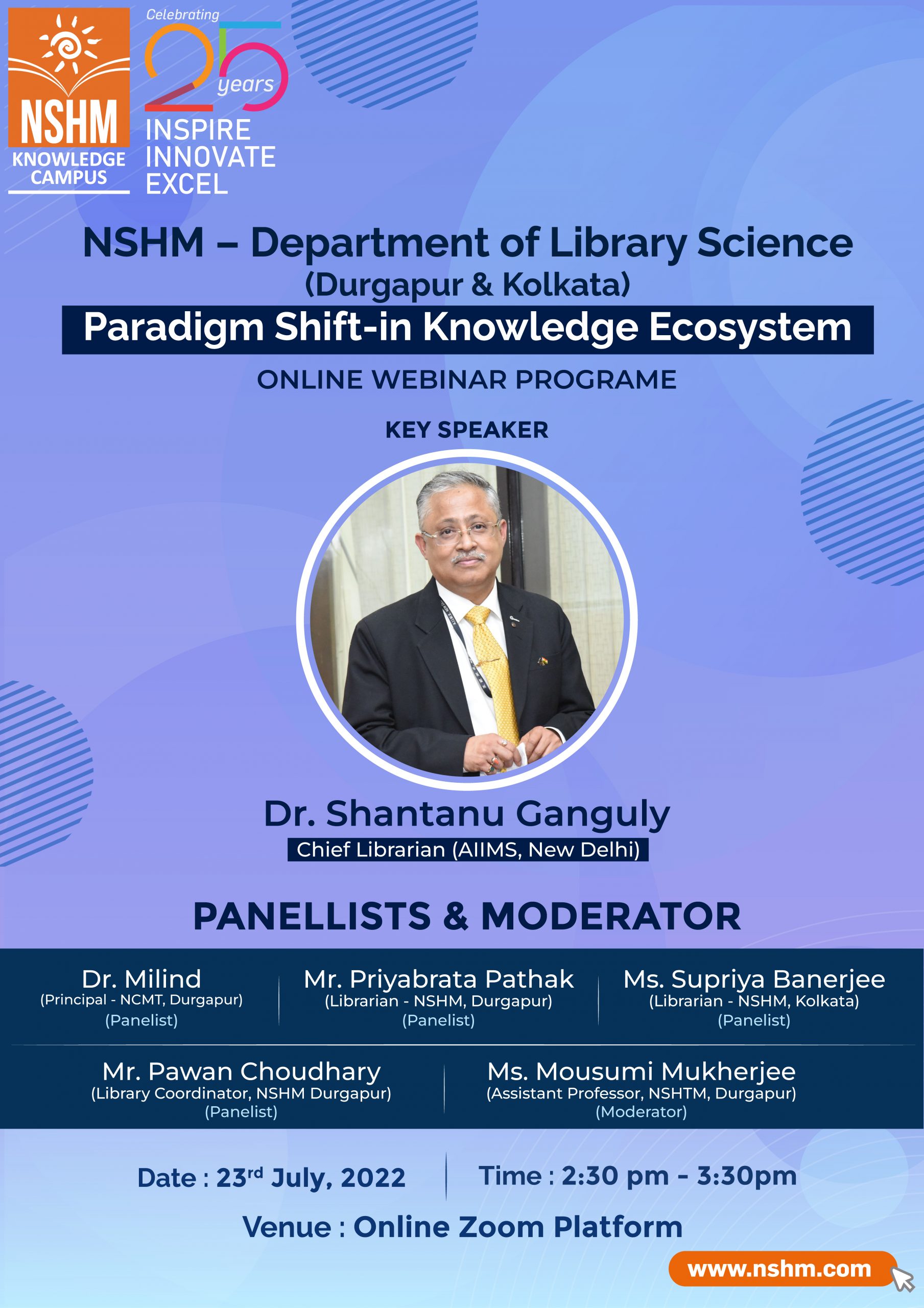 NSHM presents ‘Paradigm Shift in Knowledge Ecosystem’ – A Transformative Event on July 23, 2022