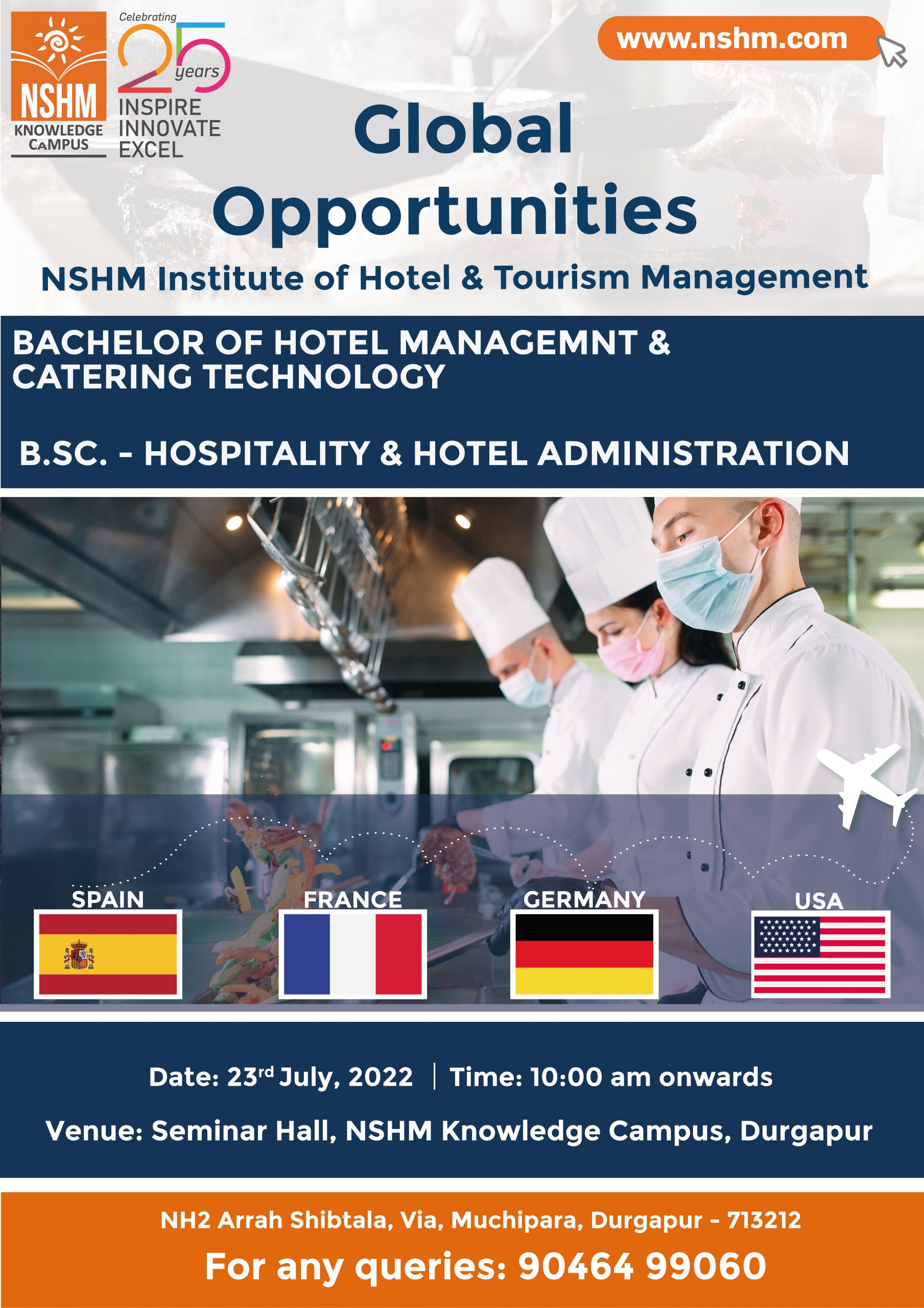 Global Opportunities: NSHM Institute of hotel & tourism management
