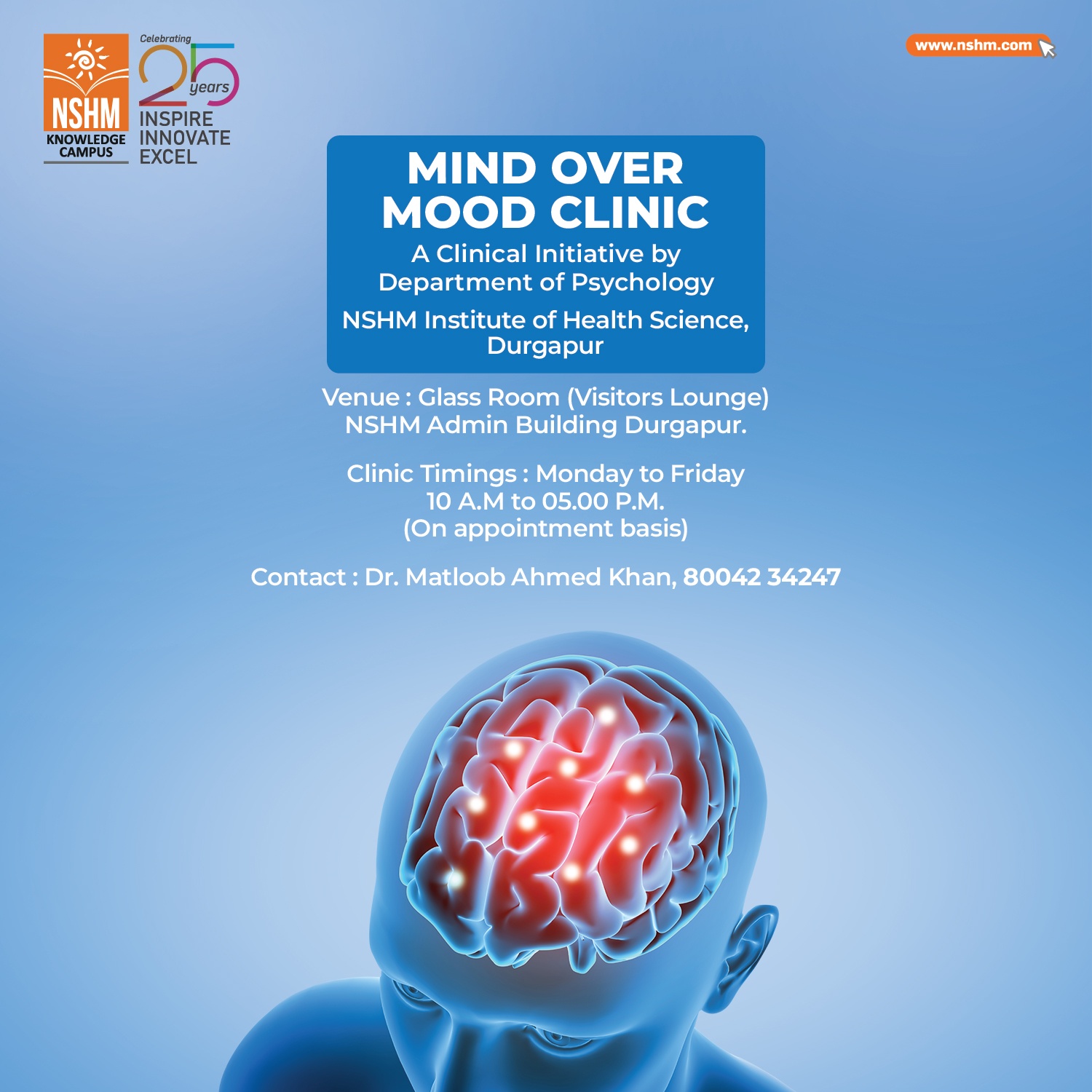 NSHM Institute of Health Sciences , Durgapur Organizes Mind over Mood Clinic
