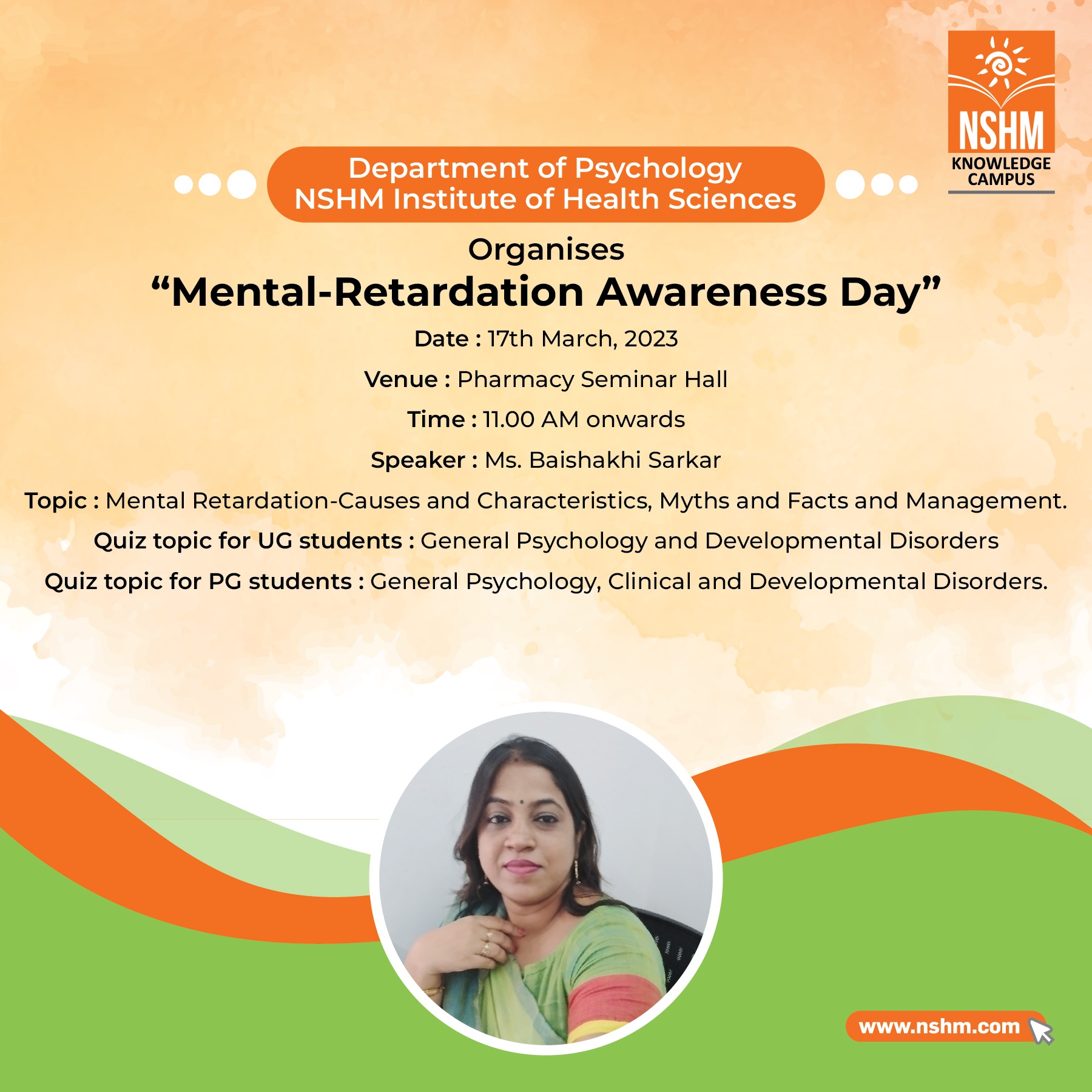 Mental Retardation Awareness Day organized by department of Psychology