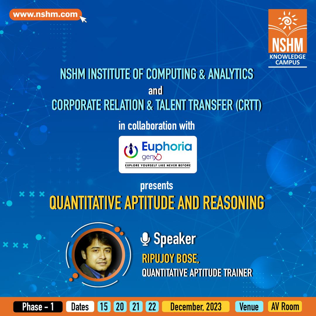 Workshop on Quality Aptitude and Reasoning