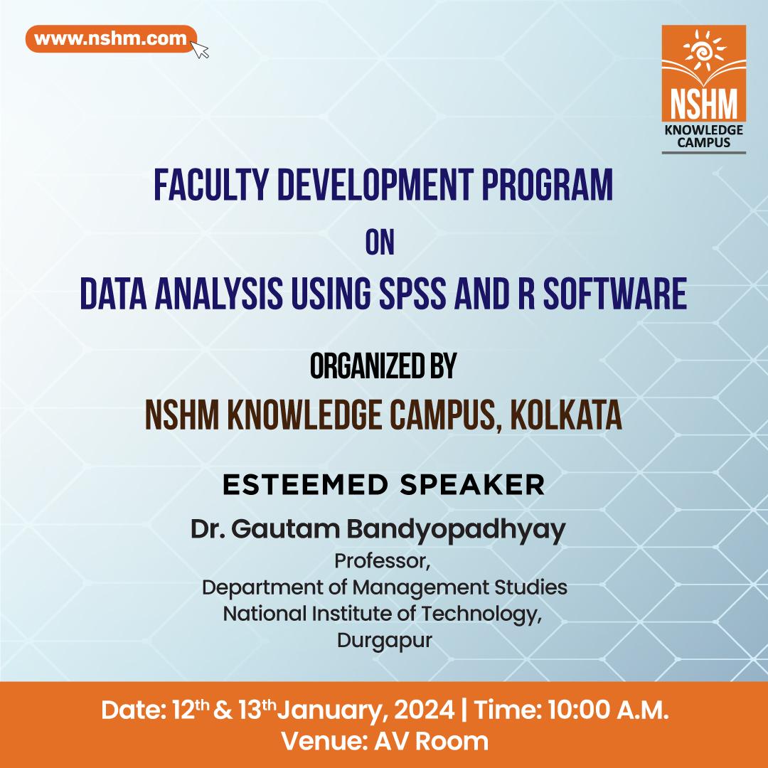Faculty Development Program on Data Analysis