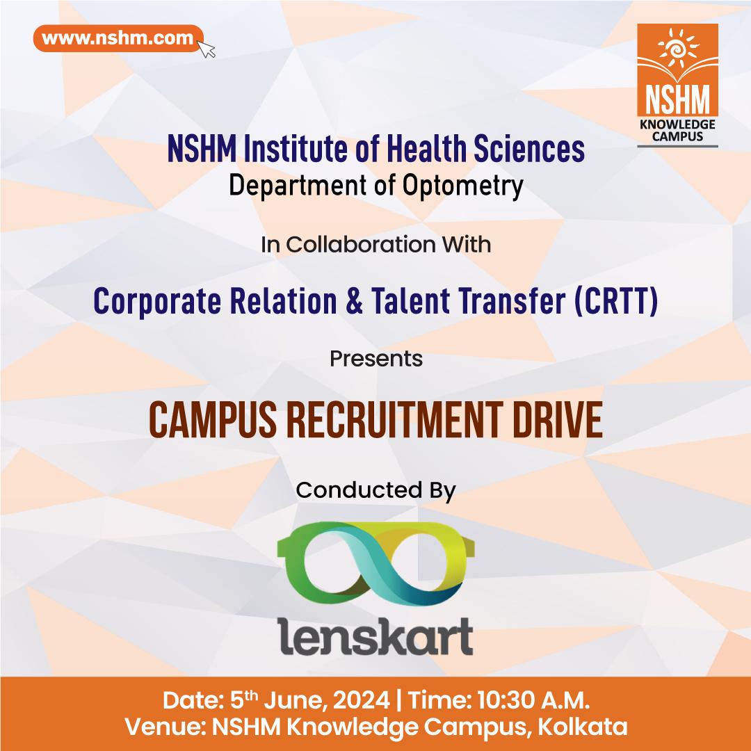 Campus Recruitment Drive conducted by Lenskart