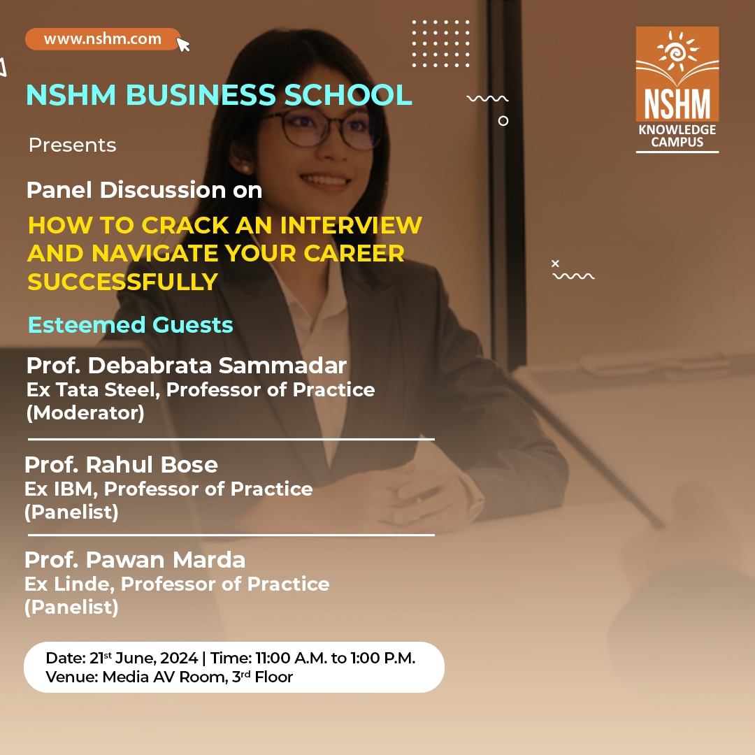 Panel Discussion on ‘How to crack an Interview and navigate your career successfully’