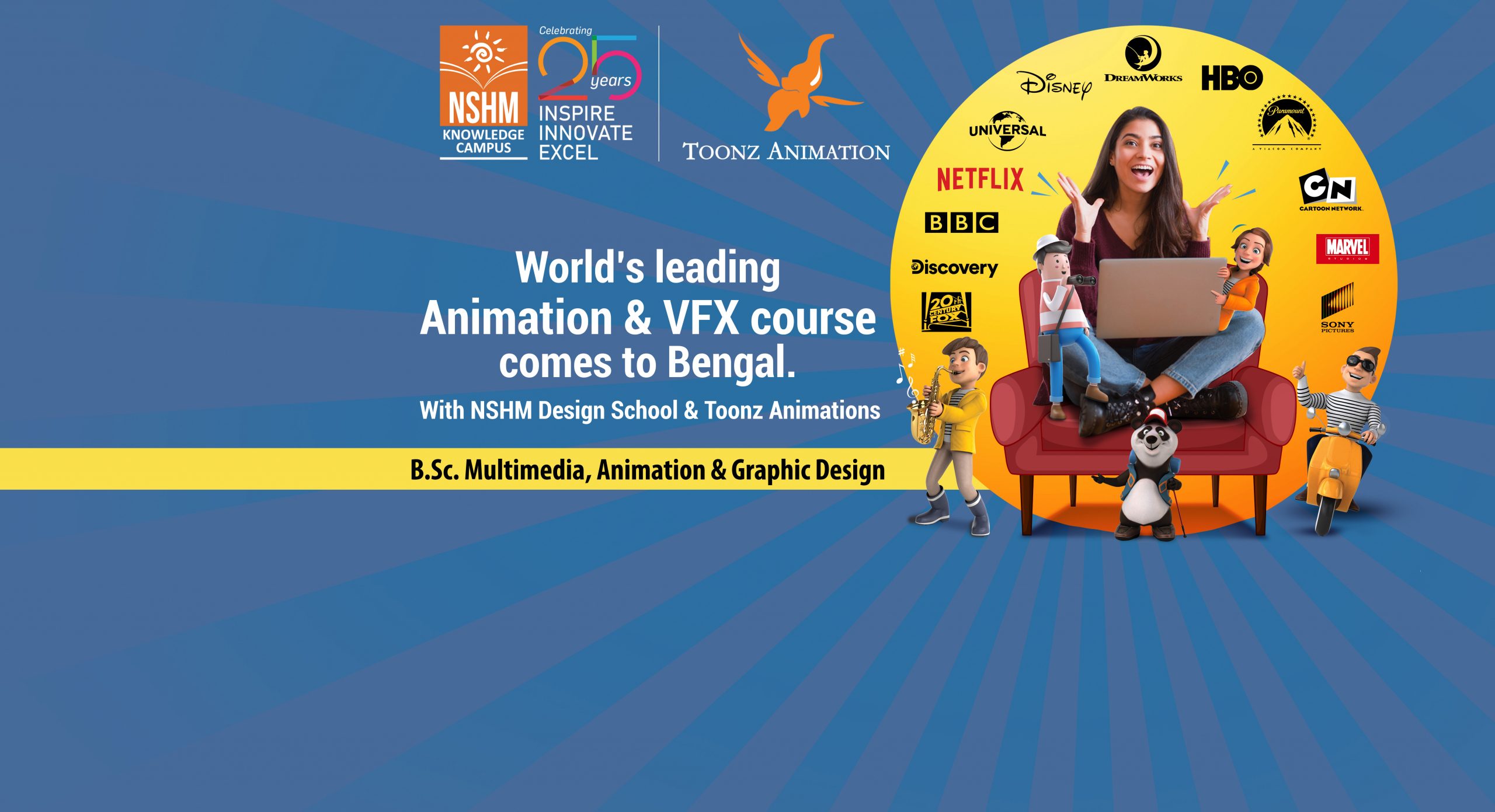 Enrol in the best Animation Institute In Kolkata | NSHM